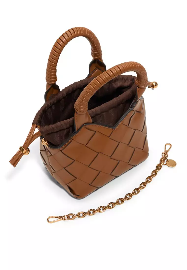 お中元 お歳暮 お年賀 夏 冬 年末年始のご挨拶 ギフト 通販な RANDEBOO RB croco bucket bag (brown)（RIE Mini Bucket Bag 特撮