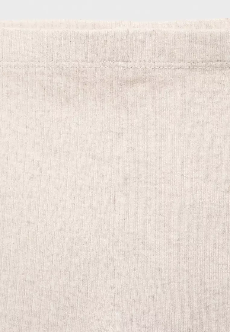 Cotton Ribbed Leggings