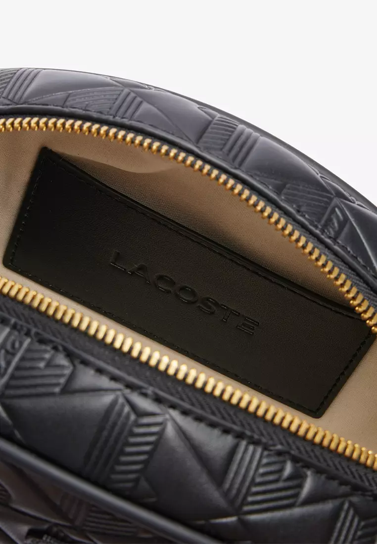 Maheki Oval Leather Shoulder Strap Purse