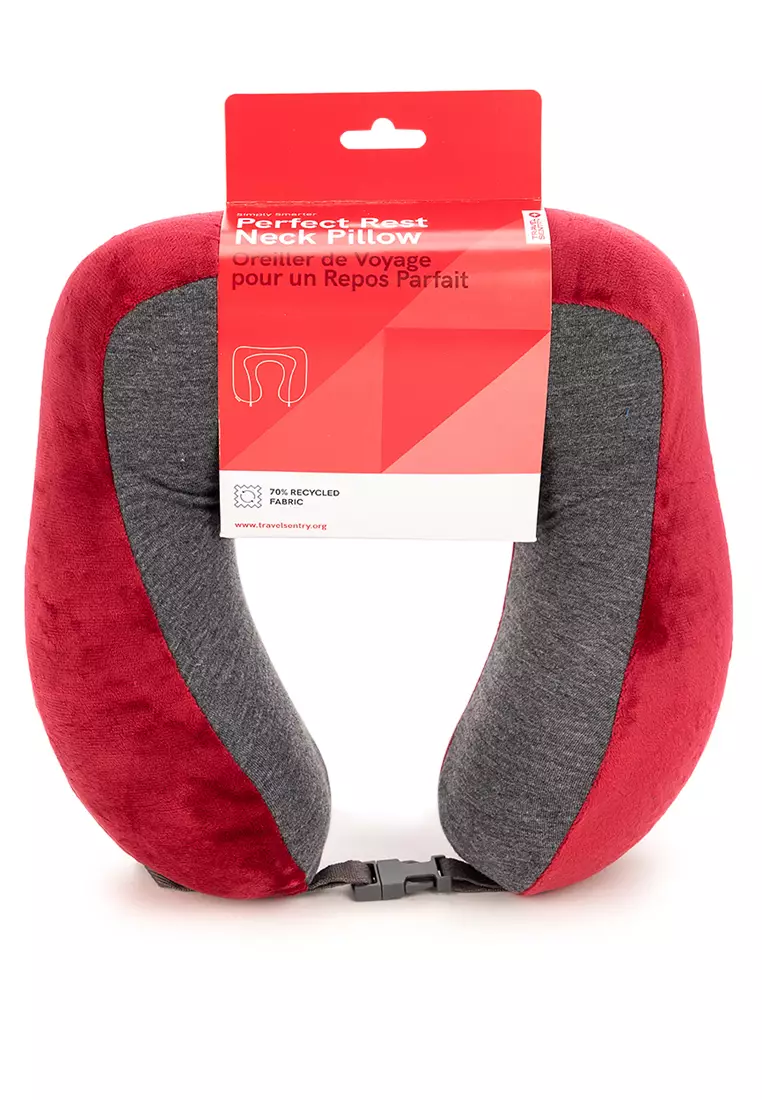Perfect Rest Travel Neck Pillow Red