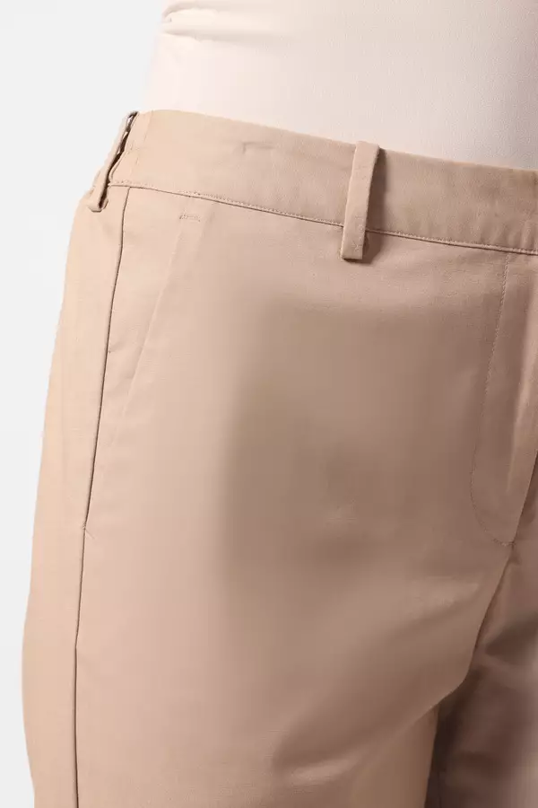 MINIMAL - Sinara - Reg Fit Chinos With Slit - Beige Warna Beige