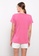 LC WAIKIKI pink V Neck Striped T-Shirt 80EABAA6044ECDGS_2