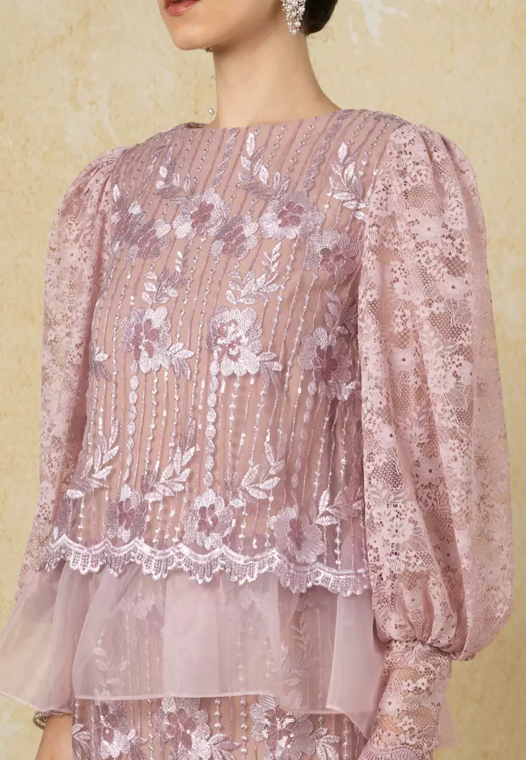 Karina Flare Top With Skirt Set