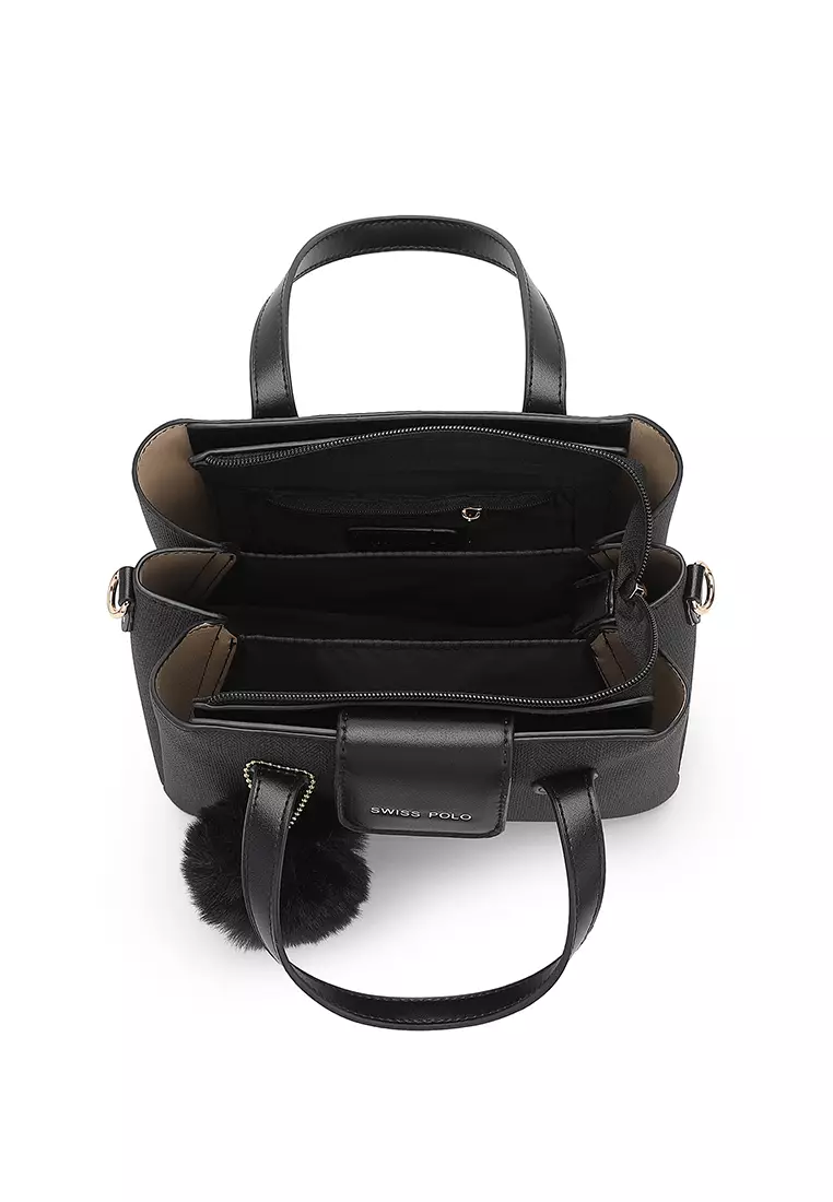 Women's Top Handle Bag / Sling Bag / Crossbody Bag / Shoulder Bag - Black