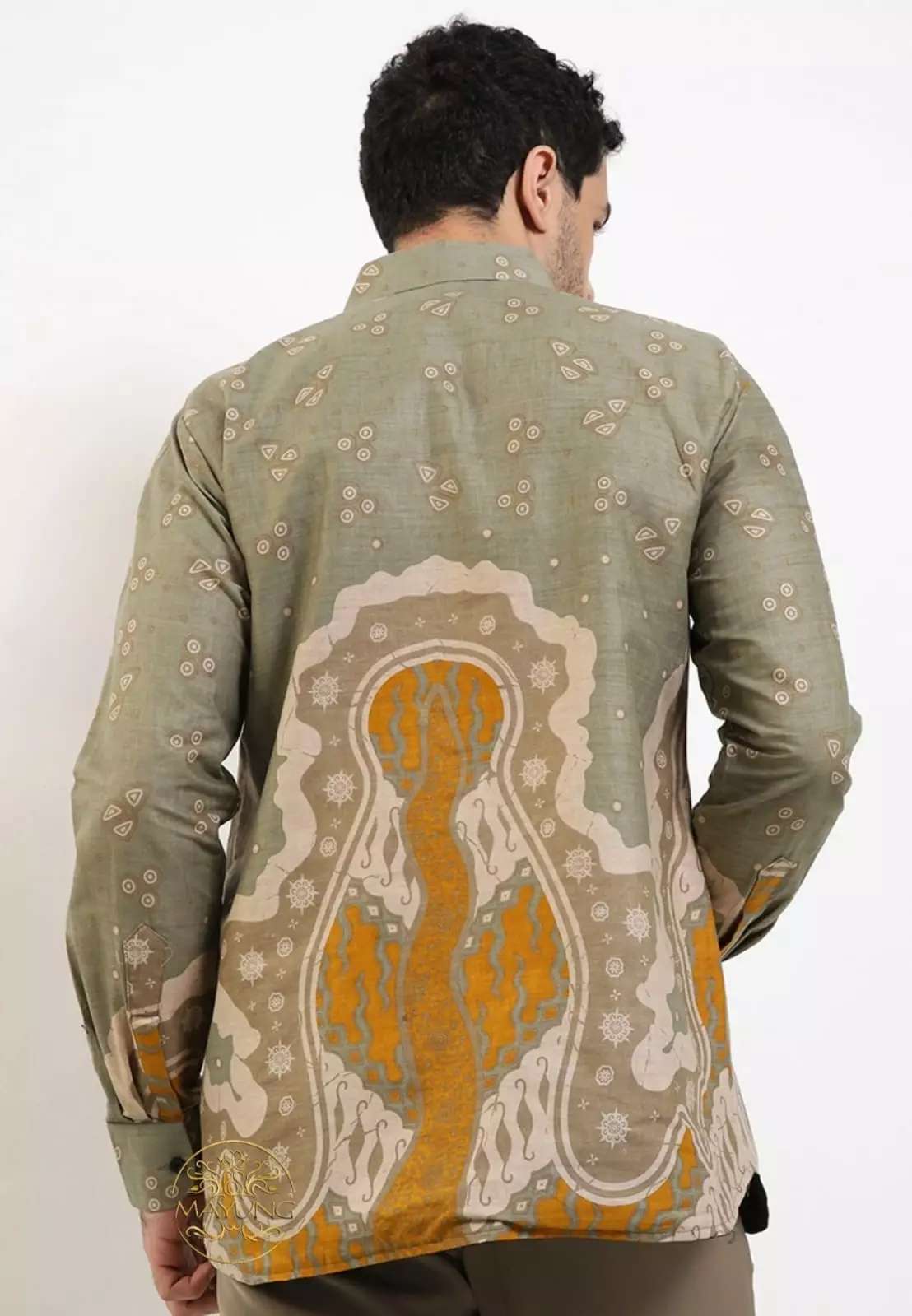 Kamandanu Ijo Kemeja Batik Pria Premium Slimfit Modern Lengan Panjang