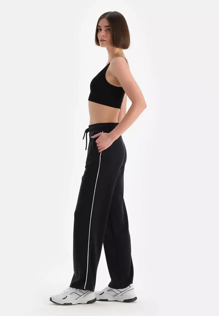 Black Trousers, Regular, Long Leg, Activewear for Women