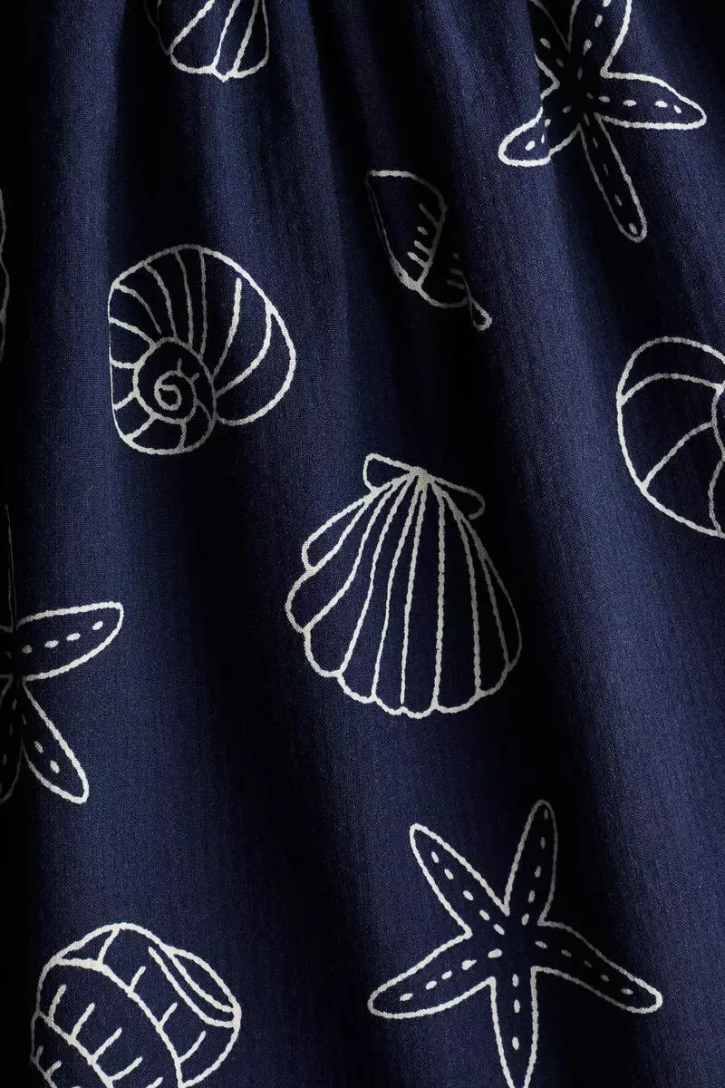 Patterned seersucker dress
