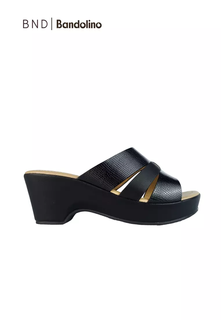 Discount on BND  shoes - SKU: BND - Bandolino Faye Wedges 82706 Black