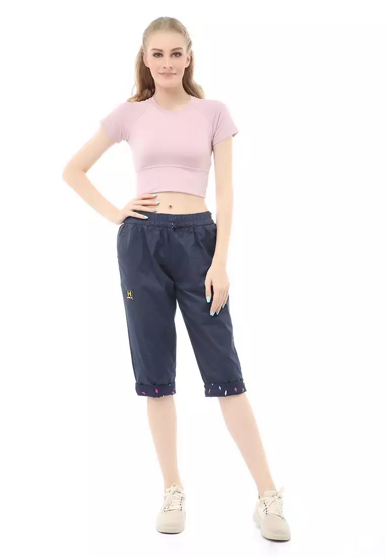 Madoc Short Pants Celana Pendek Kasual Wanita Model Stik Balik Comportable Material Cotton ORIGINAL - Navy
