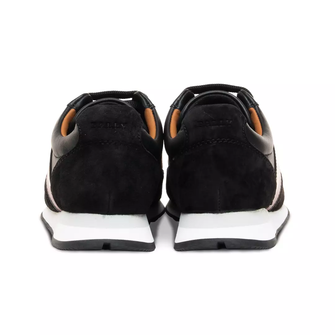 Glendy O Leather Sneakers - Black