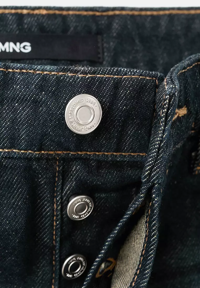 Low-Rise Denim Mini Skirt