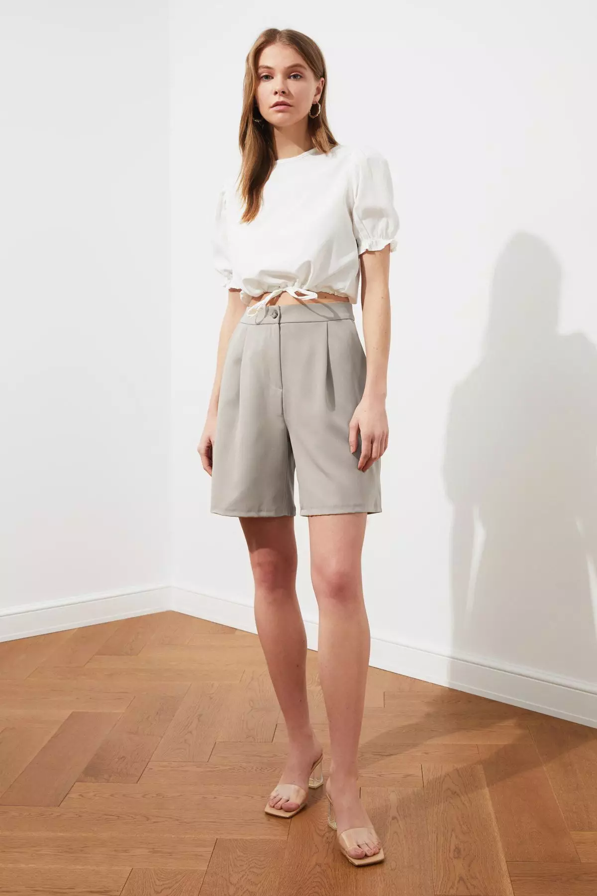 Dark Beige Bermuda Shorts
