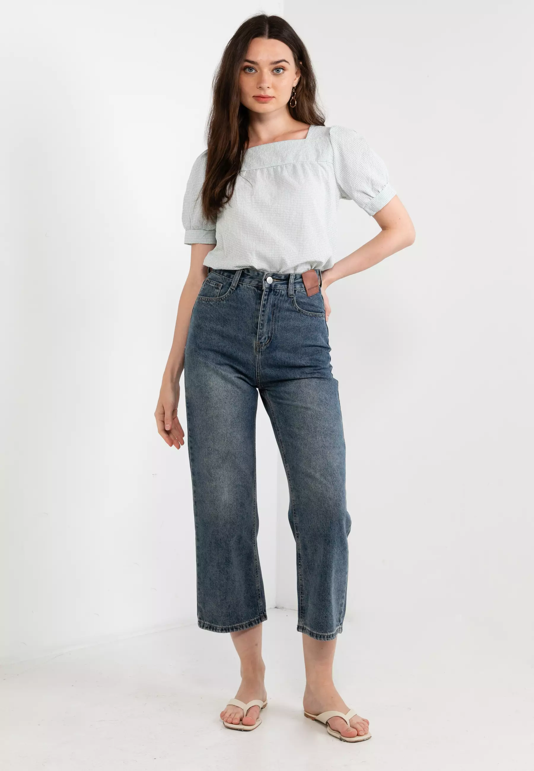 Rhiannon High Waist Straight Jeans