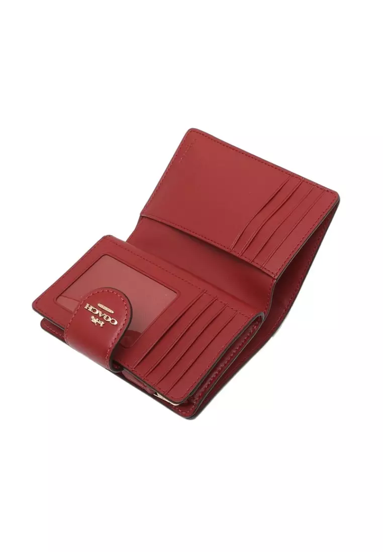 Buy COACH Coach Medium Corner Zip Wallet In Signature Canvas