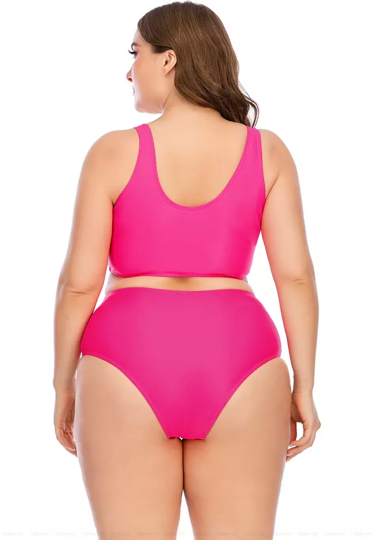 Buy Zitique Large Size Two Piece Sexy High Waist Bikini Swimsuit 2024 Online Zalora Philippines 
