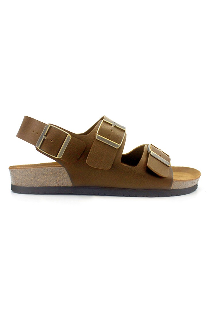 Milan - Camel Leather Sandals & Flip Flops