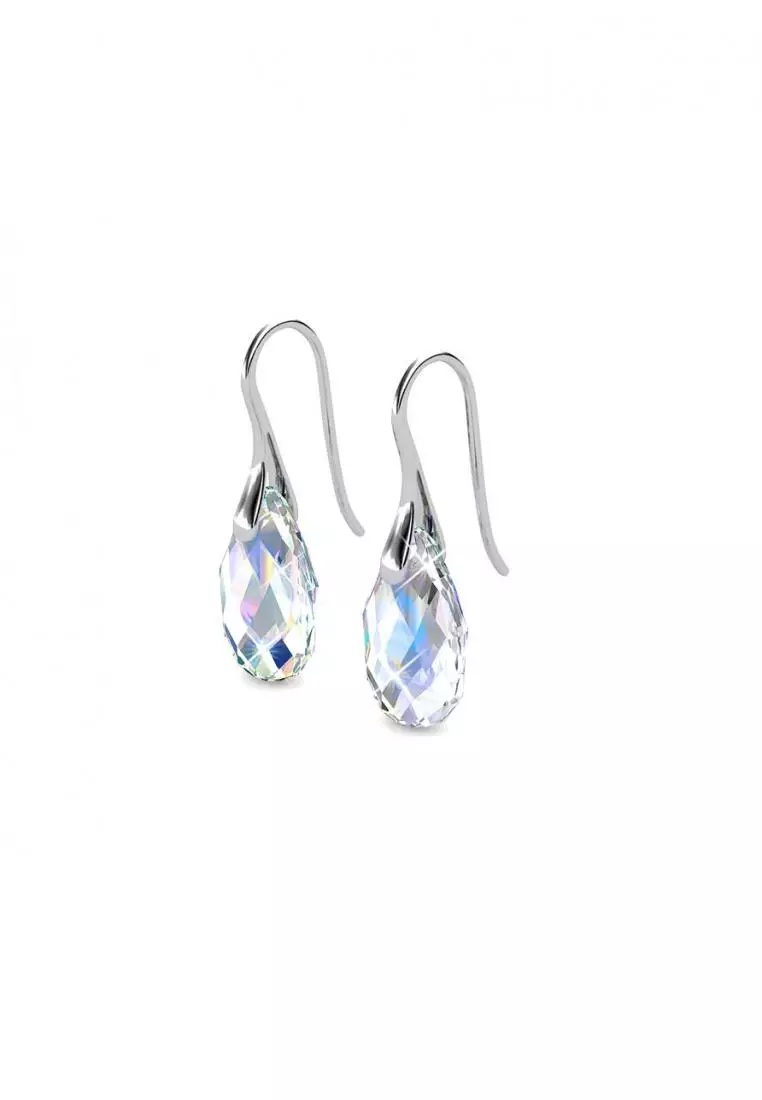 Raindrop Hook Earring AB - Anting Crystal Swarovski by Her Jewellery