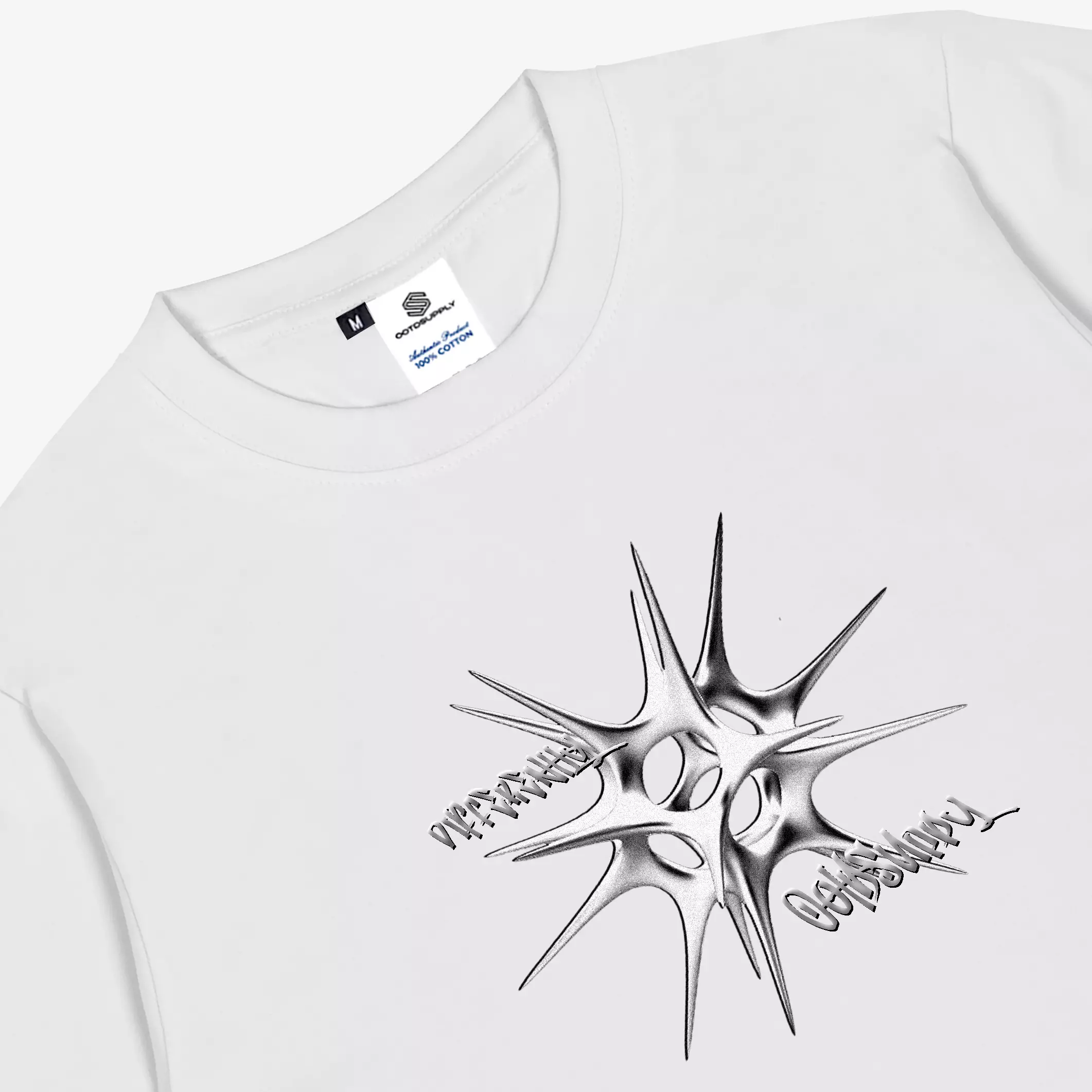 OOTDSUPPLY Reguler Tshirt 24s Differently Black & White Color | Kaos Pria & Wanita TS106