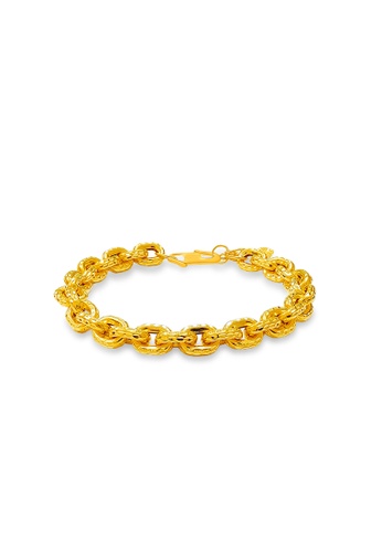 MJ Jewellery gold MJ Jewellery 375 Gold Anchor / Sauh Bracelet T97 A2FDEAC24D5EA8GS_1