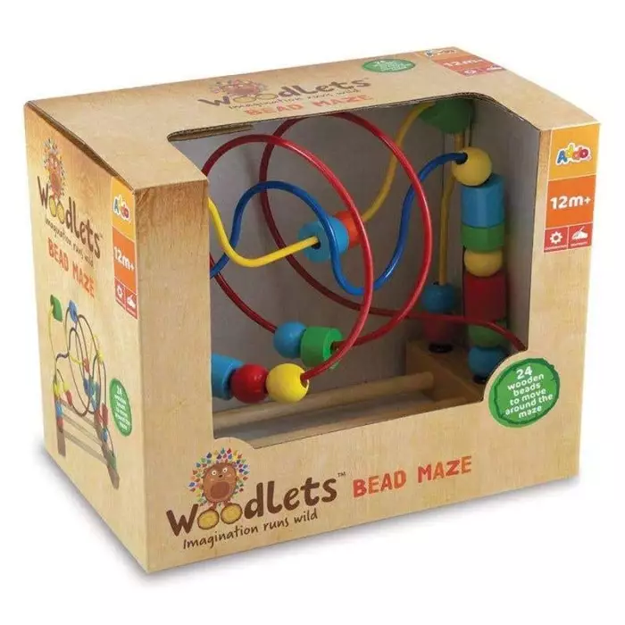 Addo Out And About Woodlets Bead Maze - Mainan Edukasi Anak