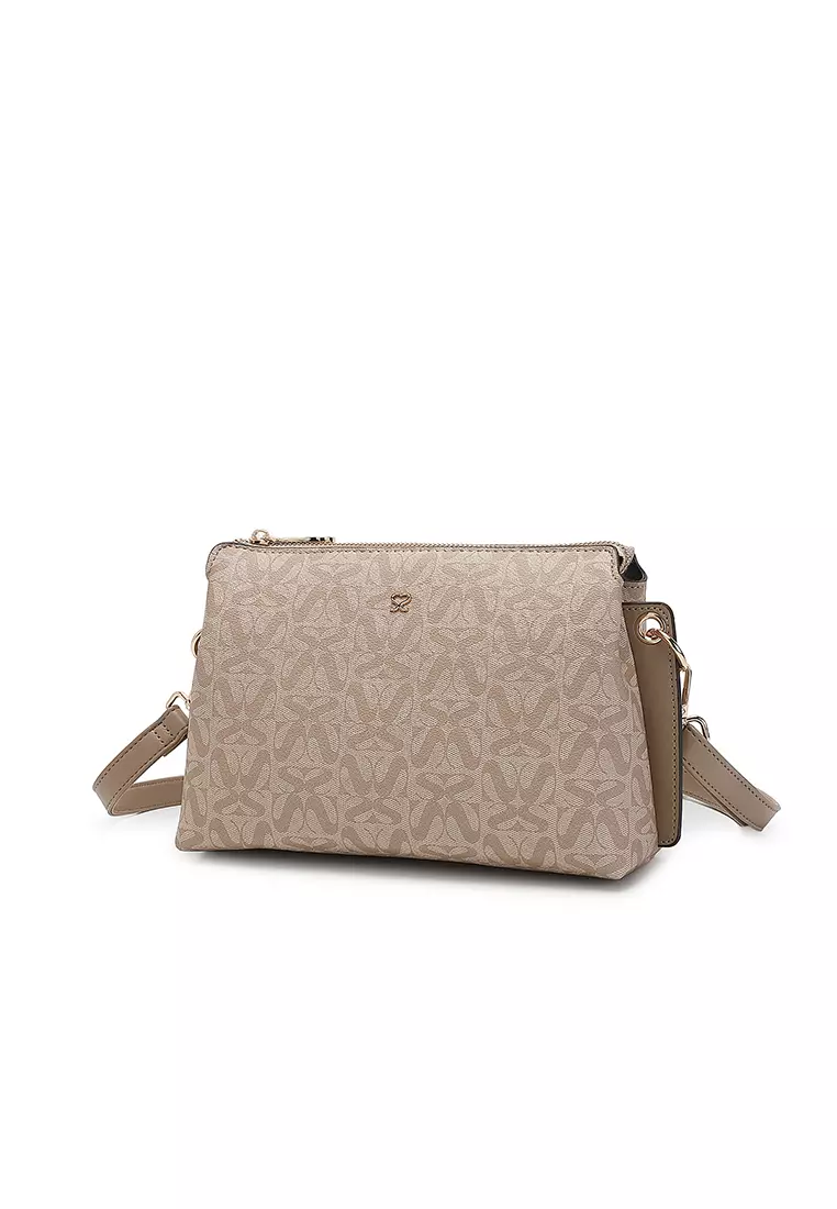 Women's Sling Bag / Crossbody Bag / Shoulder Bag - Beige