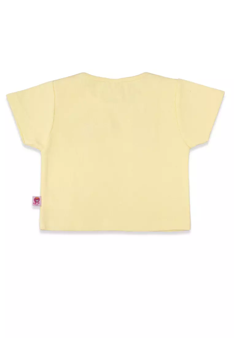 Crop Tshirt/ Kaos Crop Anak Perempuan Yellow/ Rodeo Junior Girl Summer Pastel