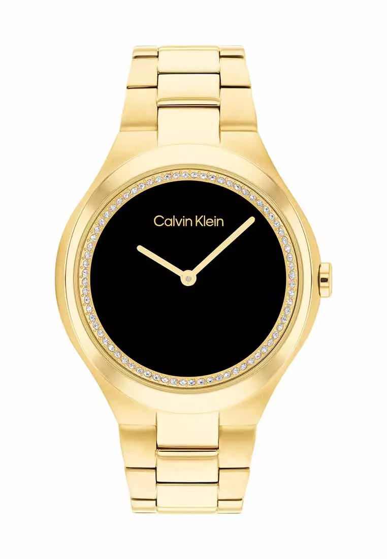 Buy Calvin Klein Admire Women's Watch Ionic Plated Thin Gold Steel ...