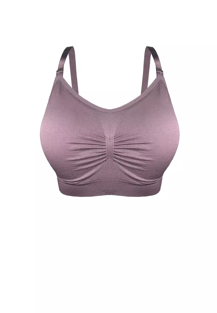 Buy 9months Maternity Mauve Plus Size Maternity Nursing Bra 2024 Online