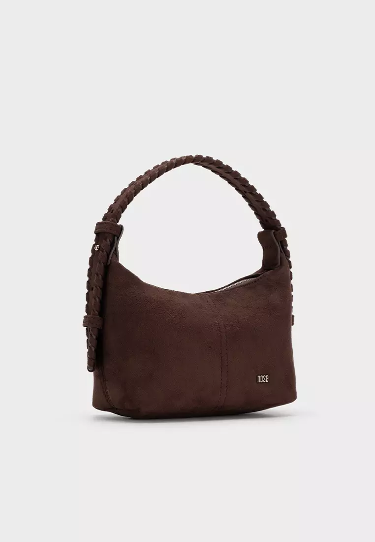 ADJUSTABLE STRAP TOTE BAG WITH WOVEN HANDLE 编织手柄托特包