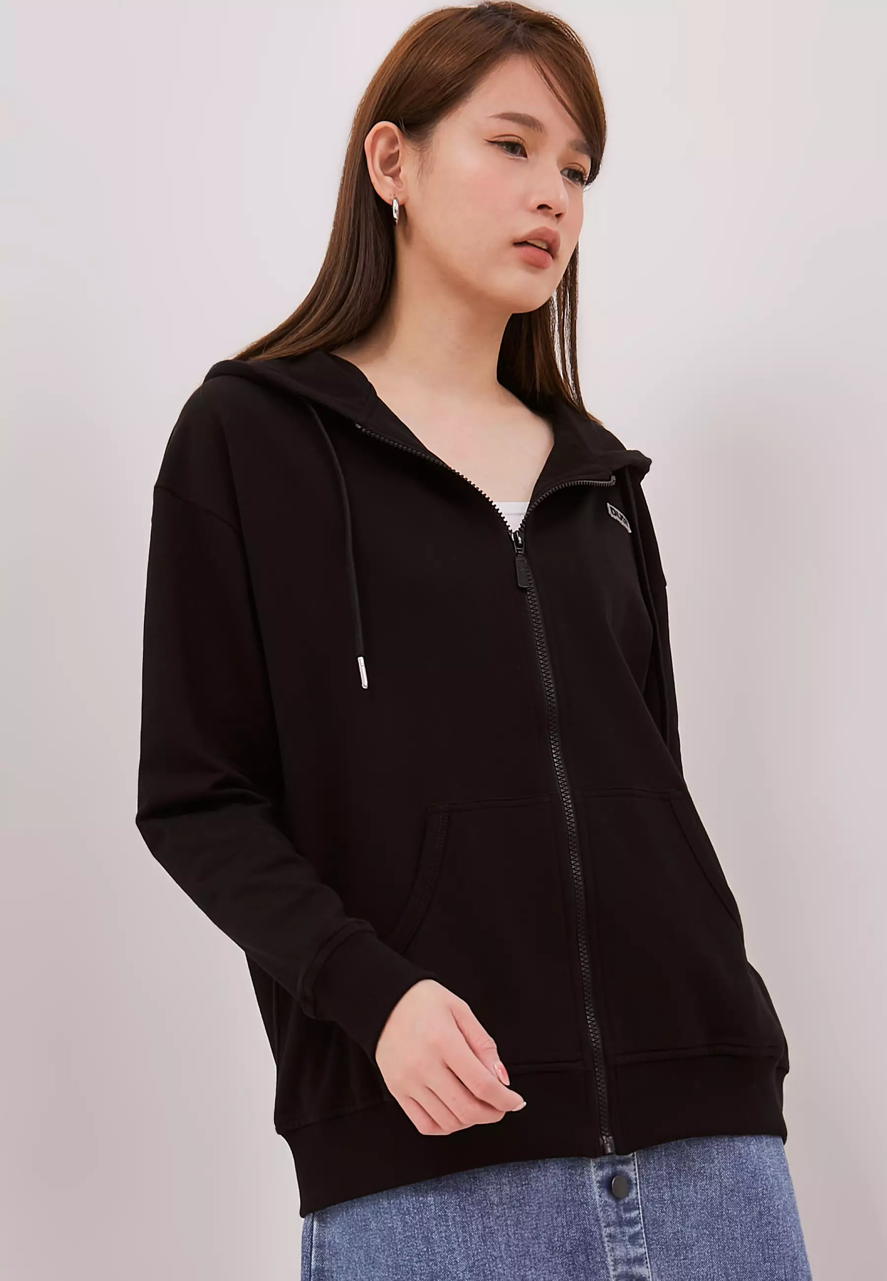 DUST Jaket Hoodie Unisex Huraga Hitam (D.5401-U)