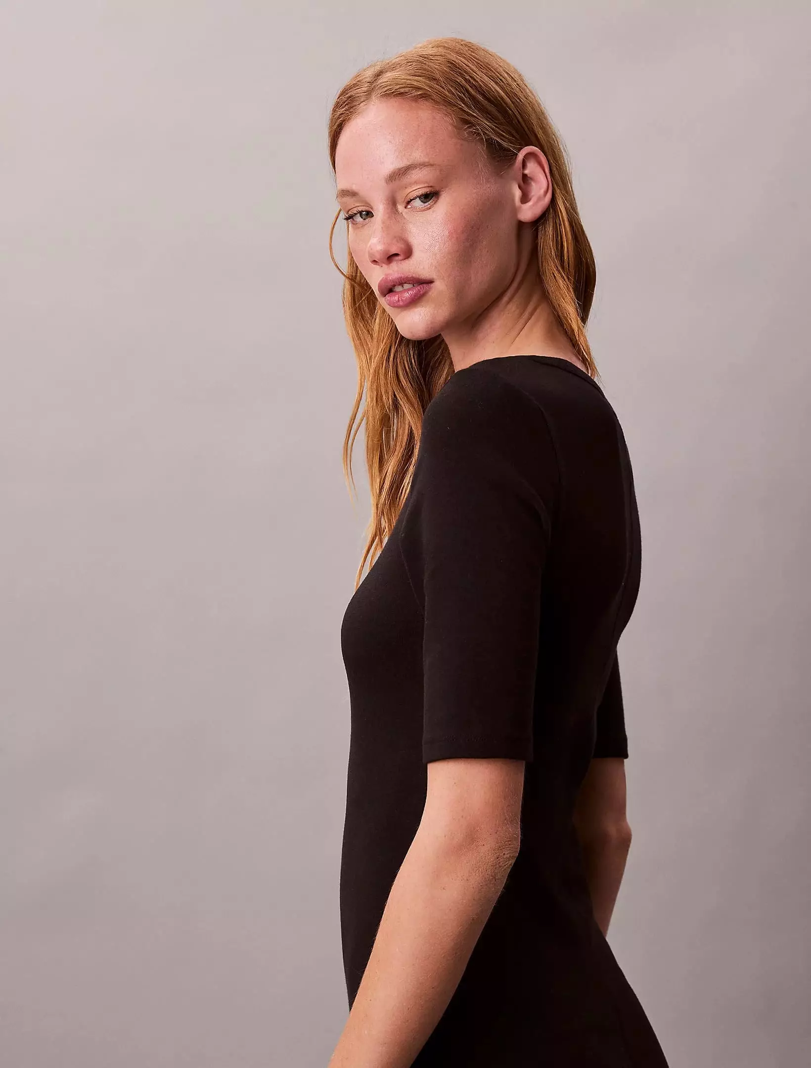 Calvin Klein - Cotton Contour Midi Dress