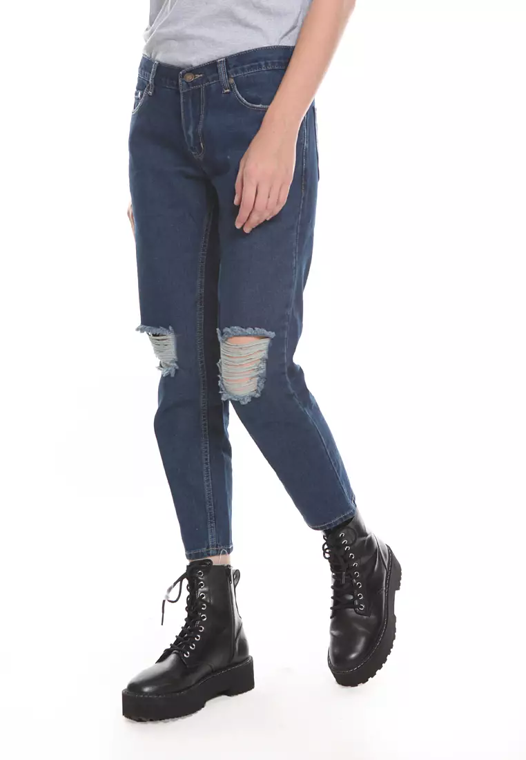 Boyfriend Rips Jeans 7/8 BJ2104