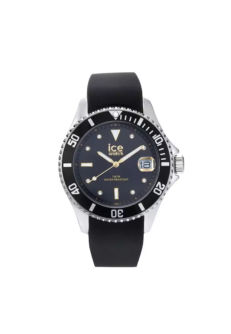 Ice watch ice steel black silver clearance
