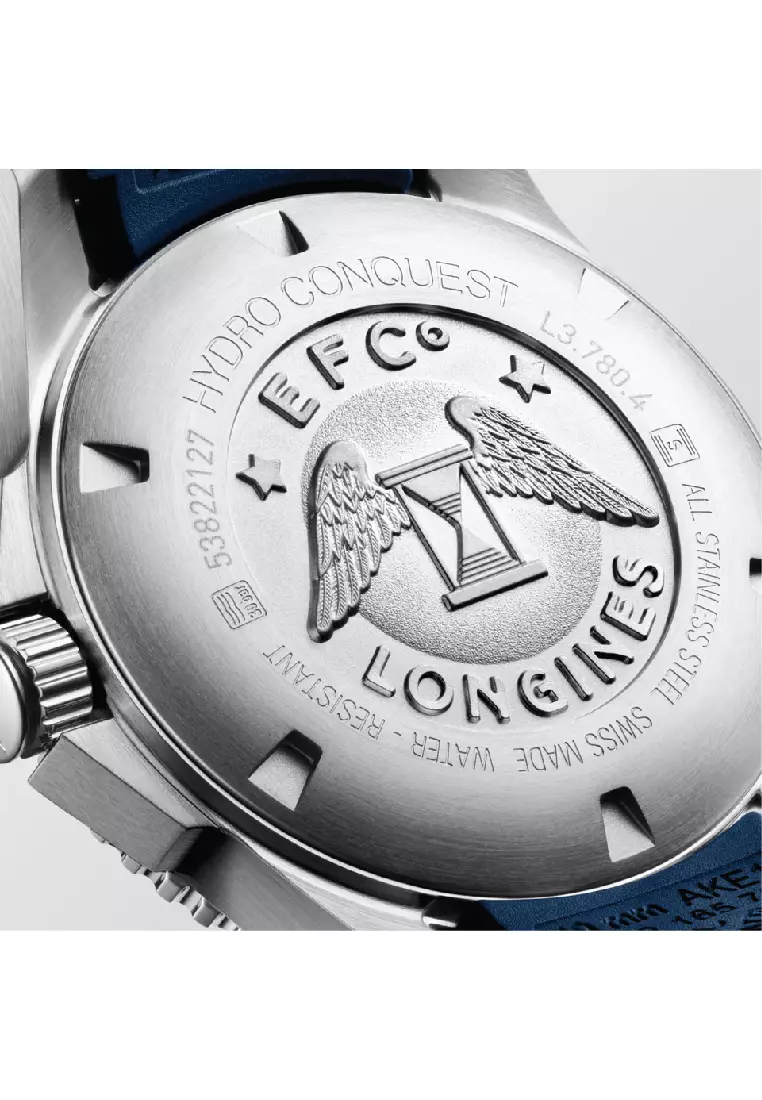 Longines Hydroconquest Automatic Blue Rubber Strap Unisex Watch L37804969