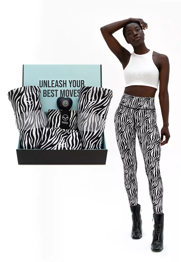 Buy VOQA Zefir Zebra Trio Seamless Set, Leggings, Knee Pads & Booty Bands  2024 Online