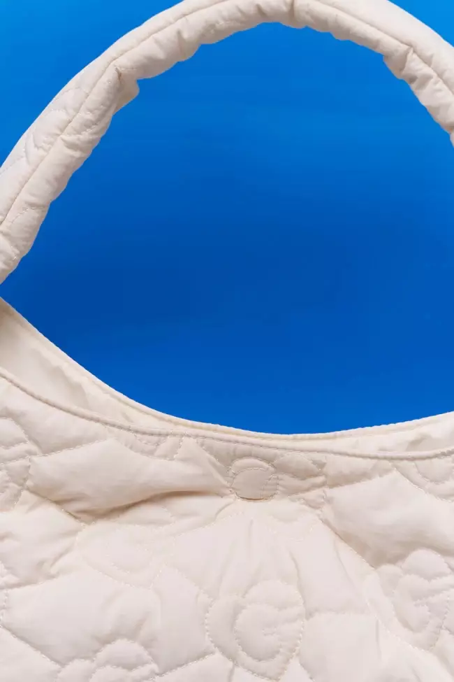 Revive Hobo Shoulder Bag - Cream