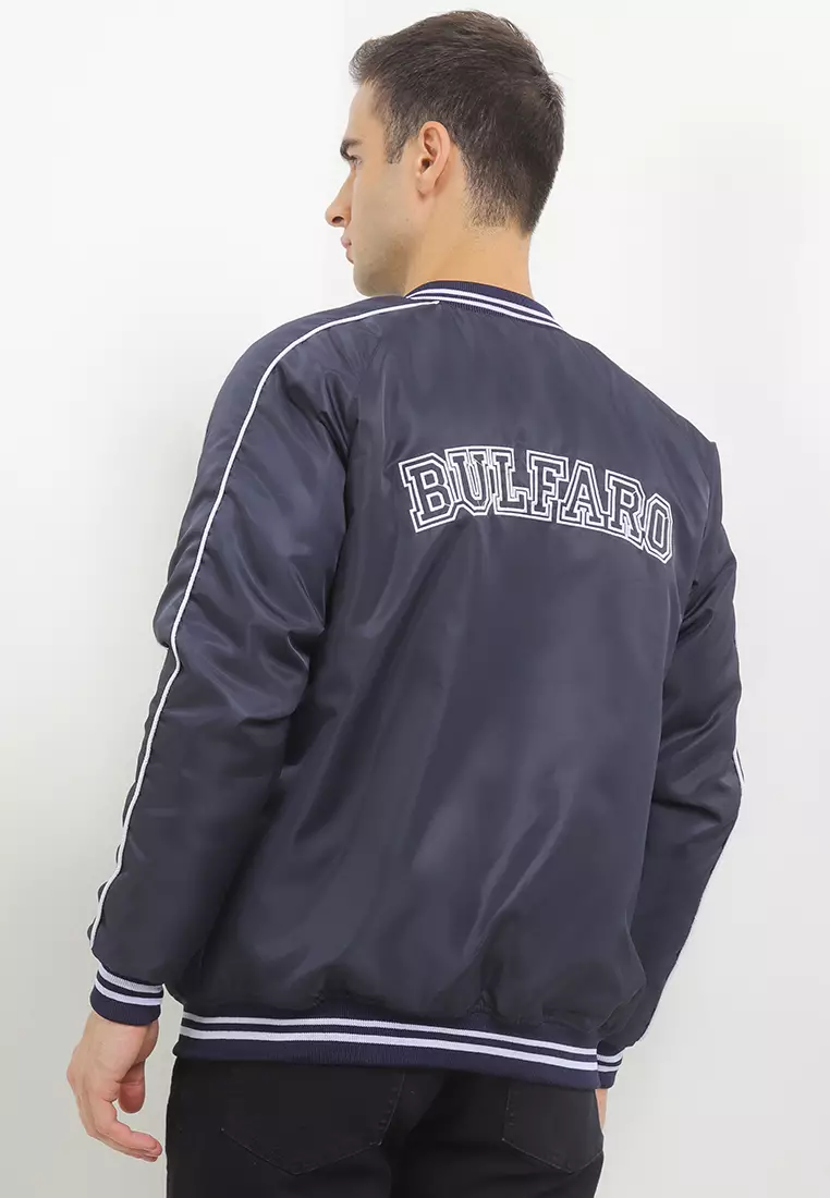 BULFARO Jaket Bomber Varsity Salvatore - Navy Blue