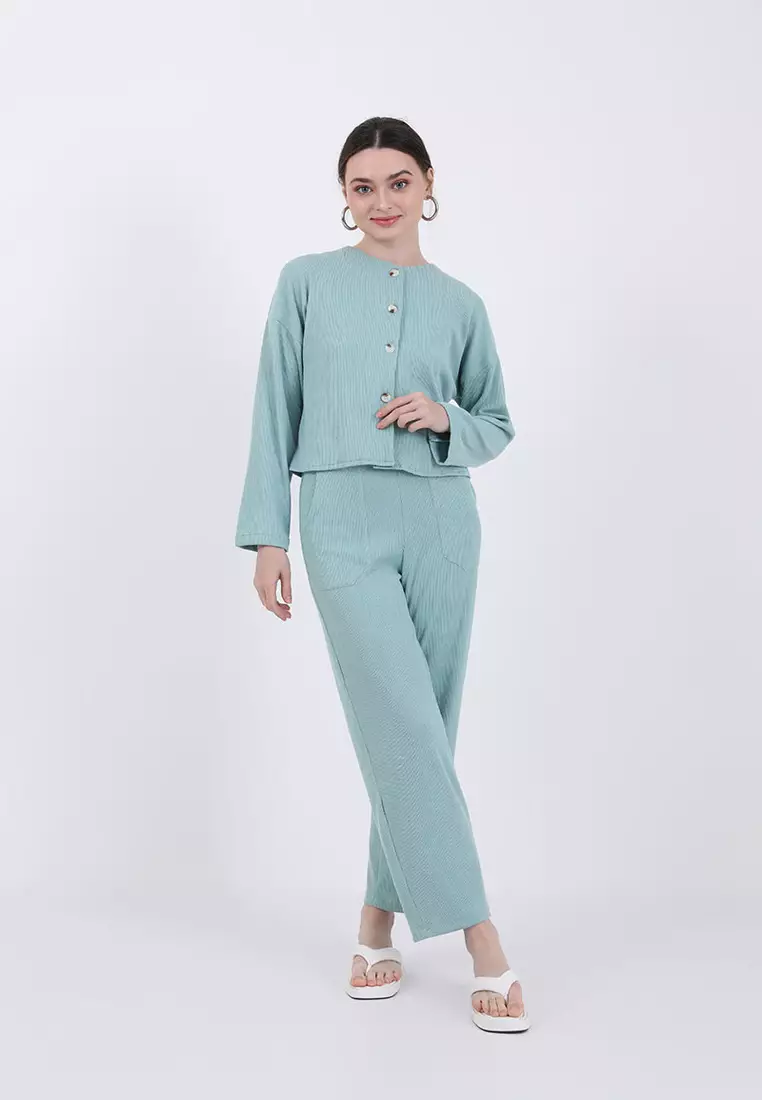 Sofia Megie Knit Tops Green