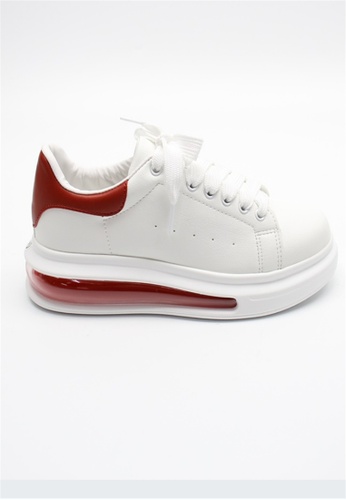 Crystal Korea Fashion red New style comfortable thick-soled cushioned sneakers made in Korea (5CM) 04A0CSH115B464GS_1