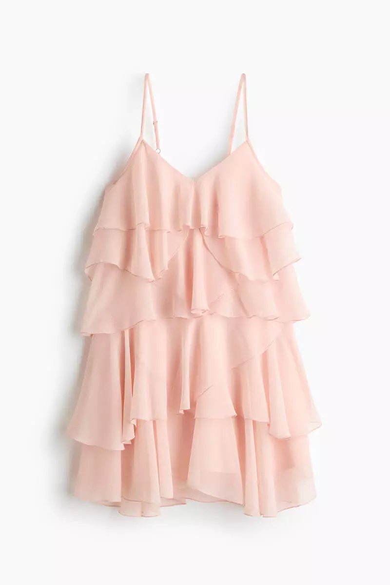 Tiered chiffon dress