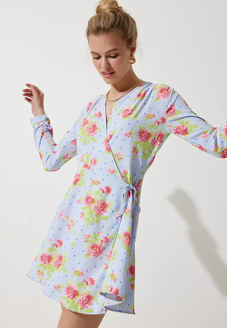 Floral Wrap Dress