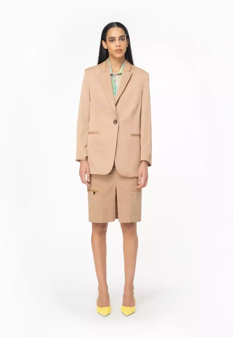 アウターその他 PINKO Woman Blazer Beige 100987A0IM C28 Pinko Outlet: Blazer woman - Beige | Pinko blazer 100987A0IM