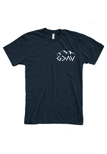 MRL Prints navy Pocket God Greater Than High And Low T-Shirt Christian Bible Verse 495A9AA8ECAD8BGS_1