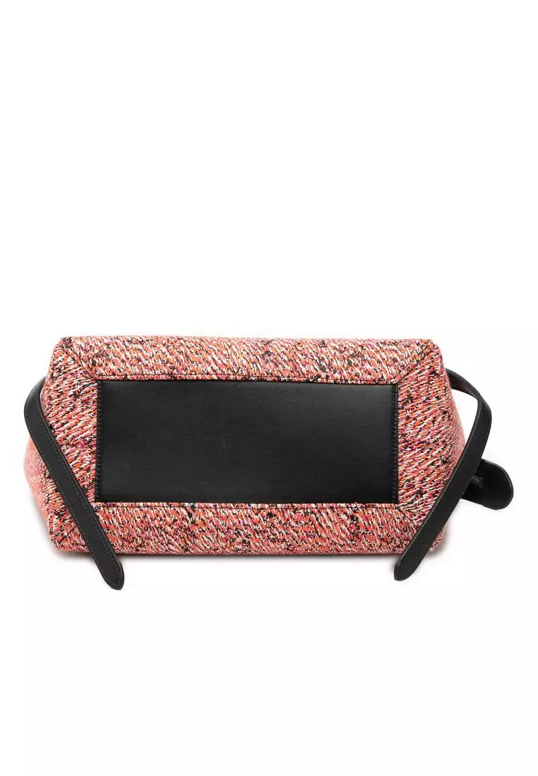 Pre-Loved Celine Micro Tweed Belt Satchel