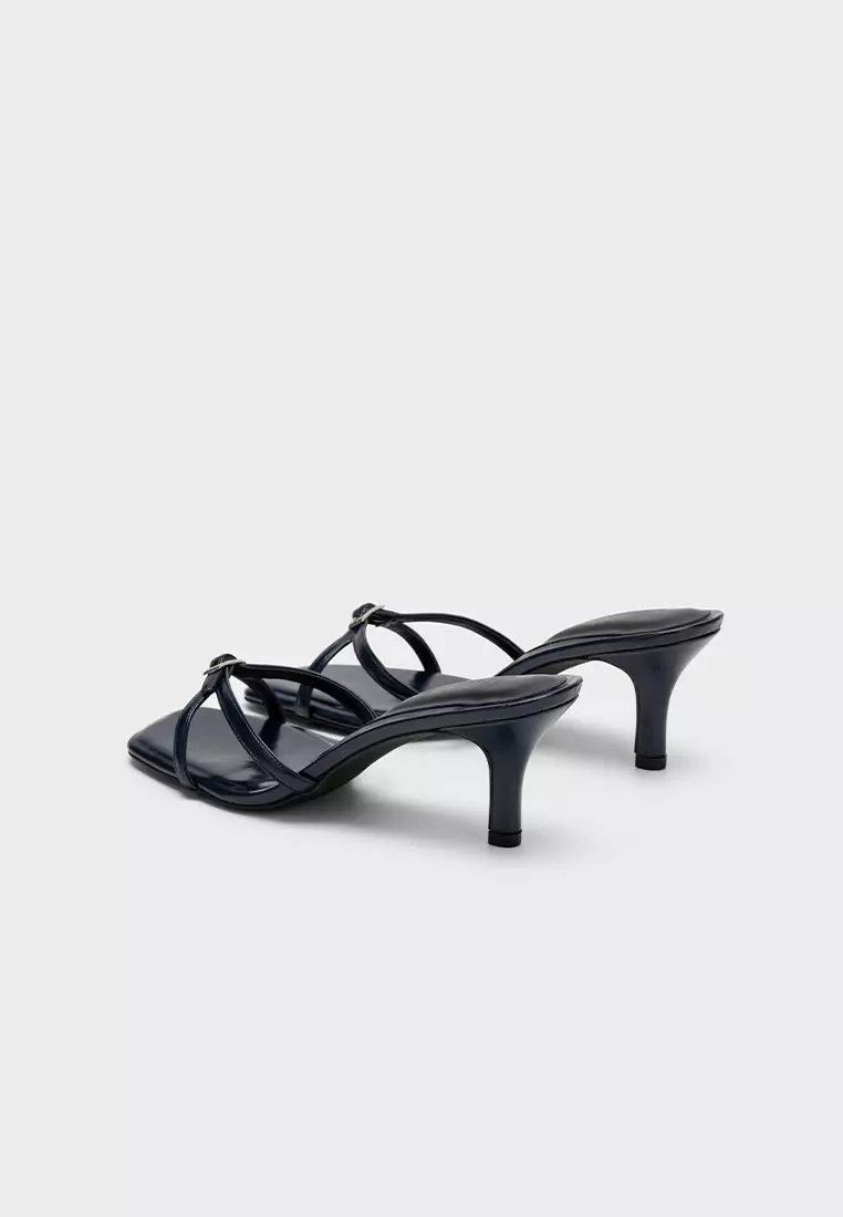 CLOUDFOAM SQUARE TOE STILETTO HEEL SLIDE
