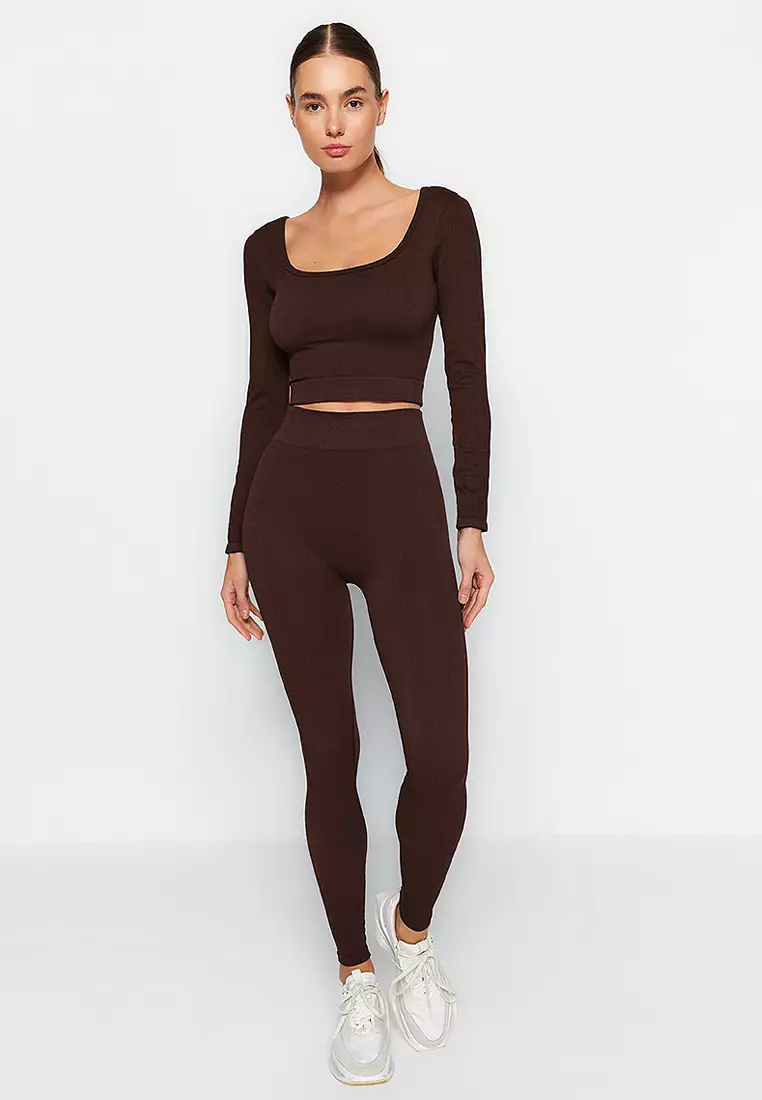 無縫長褲運動緊身褲