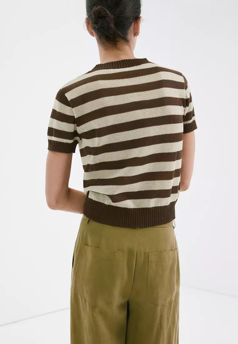 Crop Striped Sweater