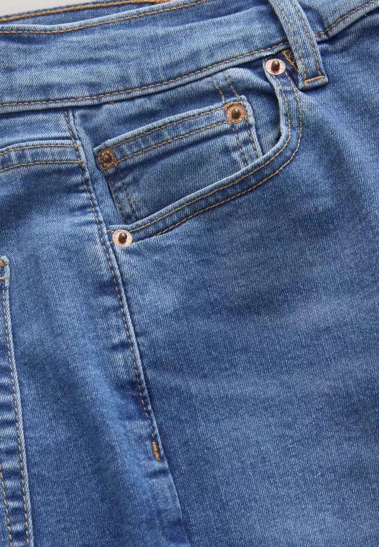 Mid Rise Stretch Bootcut Jeans