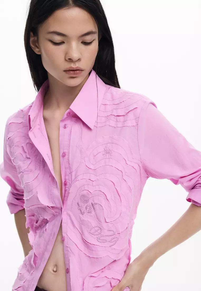 Wave Embroidery Shirt