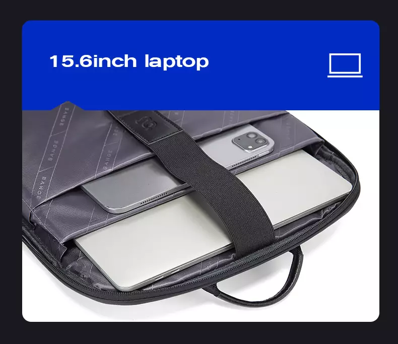 Bange BG2953 Tas Ransel Backpack laptop Kerja Pria 15.6 Inch - Black